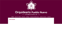 Desktop Screenshot of orquideariopueblonuevo.com